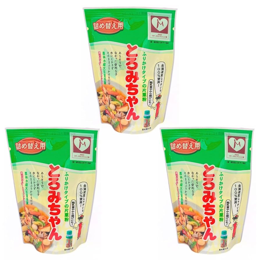Amazon.co.jp: とろみちゃん 詰め替え用 片栗粉 100g×3袋 とろみ